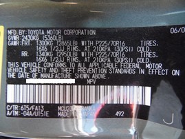 2006 TOYOTA HIGHLANDER GREEN 3.3L AT 2WD Z17844